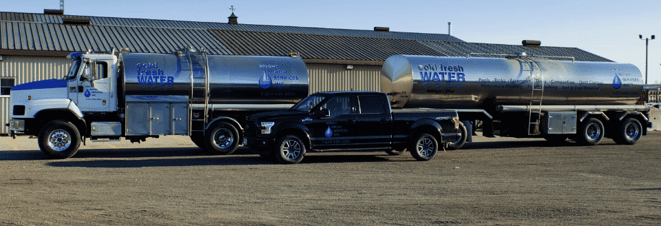 Bulk water truck for businesses